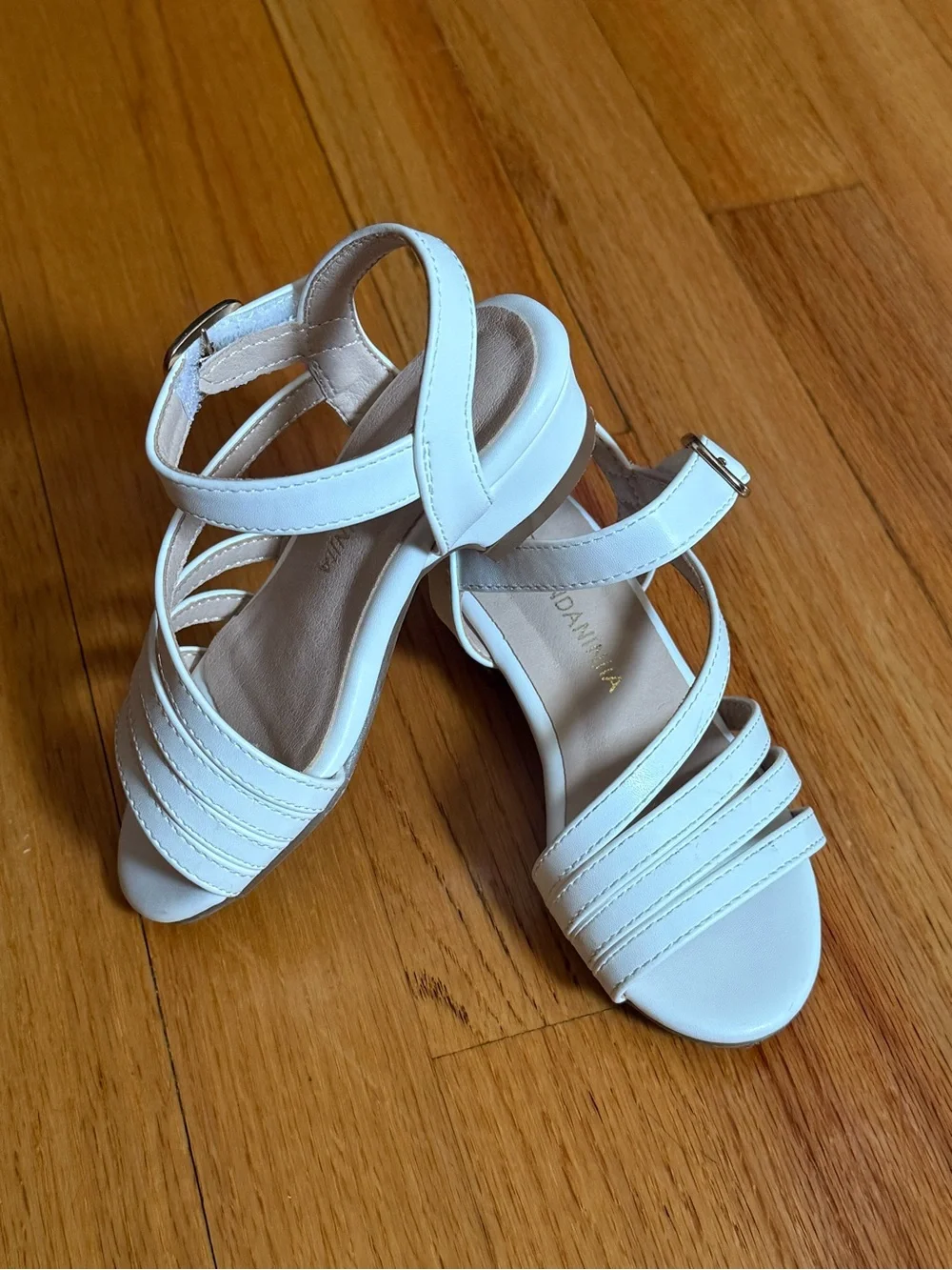Pandaninjia toddler girl sandals low heel princess shoes